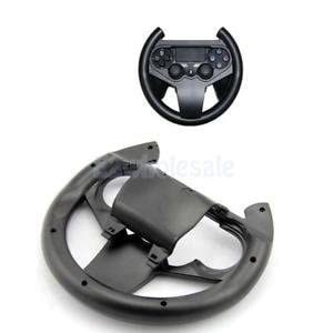 GlobalNiche Steering Racing Wheel with Tray for Playstation PS4 Gamepad Controller Black