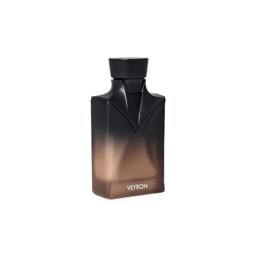 Image of Naseem VEYRON (Brown) Men's Aqua Perfume 90ml | Alcohol-Free Oriental Spicy Fragrance with Tonka Bean, Amberwood, Lavender & Mandarin | Long-Lasting Non-Alcoholic Scent