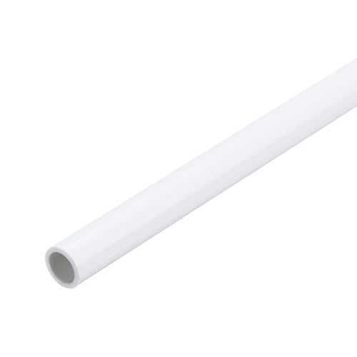 MECCANIXITY 2Pcs 0.31 Inch PVC Rigid Tube Round Pipe 6mm ID 8mm OD 12' High Impact for Water Pipe...