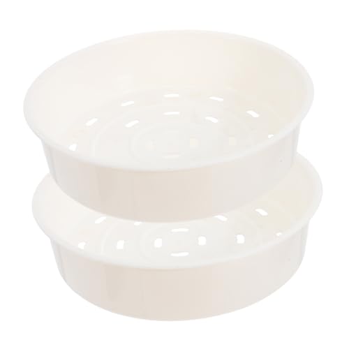 Toyvian 2 piezas Cestas de Vapor para Cocina de Plástico Premium para Ollas Arroceras Accesorios para Cocinar al Vapor Alimentos de Forma Uniforme y Segura