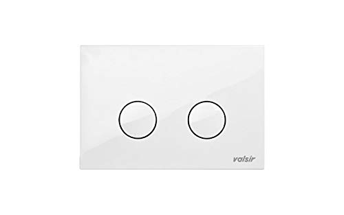 Valsir Plaque Double évacuation Murale ABS mécanique P4 Blanche 4/9 l. pour Tropea S.