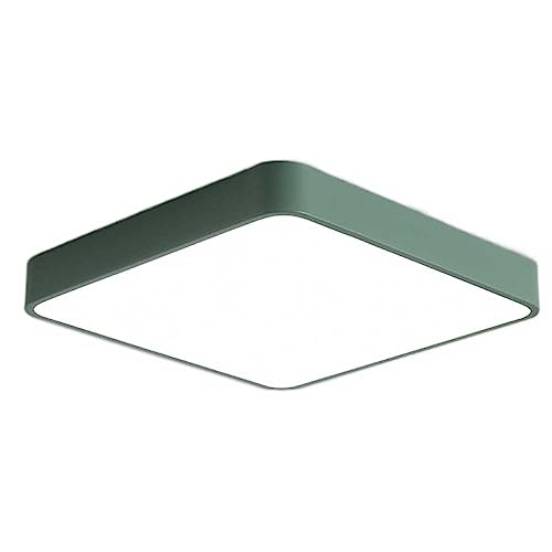 Luminaire de plafond LED moderne fmount vert 30cm pour éclairage intérieur de maison