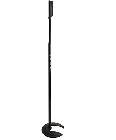 Ultimate Support LIVE-MC-77B Live Retro Series Mic Stands with One-handed Height Adjustment - Stackable Weighted Base