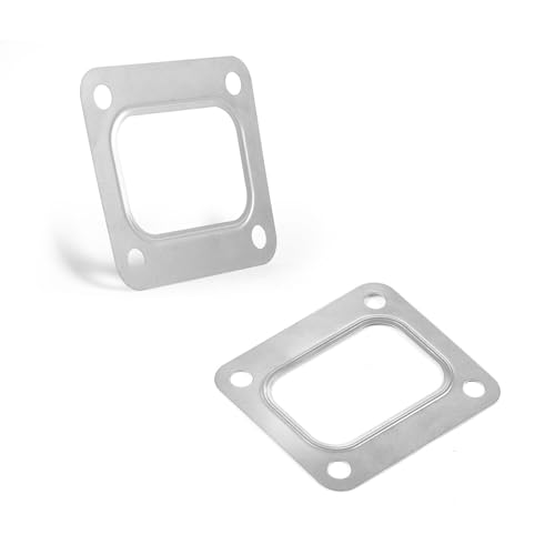 YYTQP 2PCS T4 Turbine Flange Gasket Stainless Steel