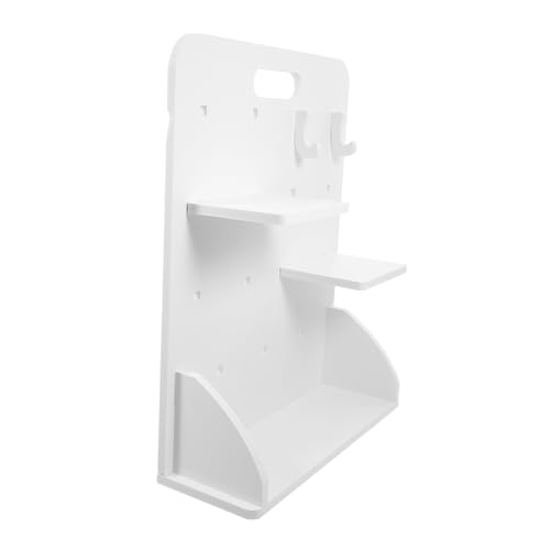 Happyyami Maximize Desk Space This 2-Shelf Office Pegboard Easy to Install Multi-Purpose Organizer