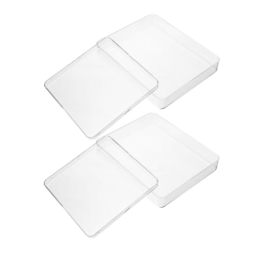 MUCKLILY 4 Piezas Accesorios Para Balanzas Electrónicas Bandejas Para Sartenes a Escala Cacerolas De Escala Bandeja Medidora Para Hornear Bandeja De Balanza Sartén Transparente El Plastico
