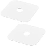 山崎実業(Yamazaki) 洗濯機 排水トラップ ホコリ防止 カバー 【2個セット】 プレート Plate ホワイト 1423×2