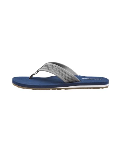 Image of Volcom Men's Daycation Flip Flop Sandal - Soft Brushed Recliner Comfort Foam Footbed