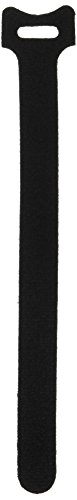 C2G 43231 Hook-and-Loop Cable Wrap Multipack (50 Pack) TAA Compliant, Black