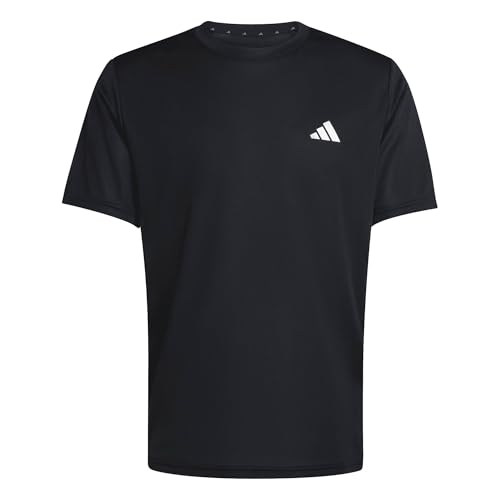 adidas Herren Workout Essentials Base 3-Stripes Shirt Black/White L