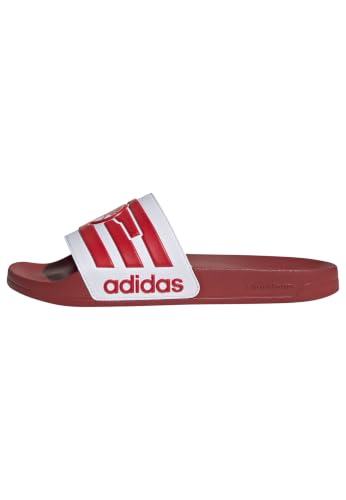 Image of adidas Mens Adilette Shower Arsenal Slides Casual Sandals Casual - Red