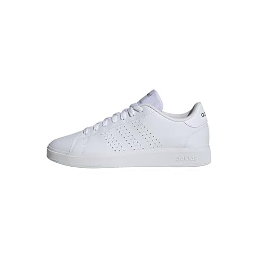 adidas Homme Advantage Base 2.0 Shoes Chaussures, Cloud White/Collegiate Green, 42 2/3 EU