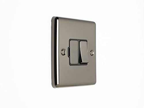 EUROLITE ENHANCE BLACK NICKEL SWITCHED FUSE SPUR ENSWF BNB