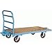 Hamilton Casters Hamilton Steel Trailer with Wood Deck 24 x 48 - Polylast Wheels