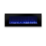 Real Flame 1330E-BK DiNatale Wall-Hung Electric Fireplace 50' - Black