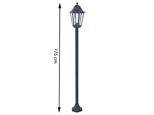 Smartwares-1000914-Lanterna-classica-AlluminioVetro-Nero