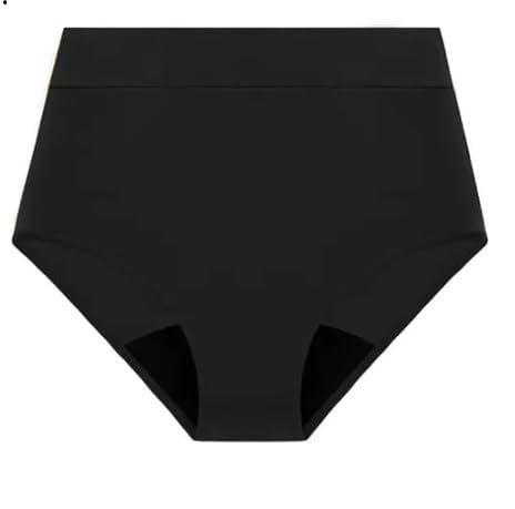 VEINTITRÉS Bañador Menstrual Talle Alto Mujer Niña Braga Bikini Flujo Moderado Ropa Interior Discreción Seguridad Playa Piscina