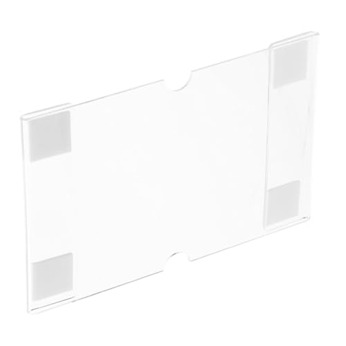 Operitacx Portaetiquetas De Acrílico 6x4 Pulgadas Soporte De Letrero Para Puerta Transparente