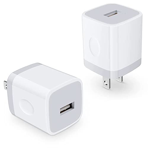 Usb Wall Charger, Charger Adapter, Vectortech (10 Pack) 5V/1Amp Single Port Quick Charger Plug Cube For Iphone 7/6S/6S Plus/6 Plus/6/5S/5, Samsung Galaxy S7/S6/S5 Edge, Lg, Htc, Huawei, Moto, Kindle #TOP6
