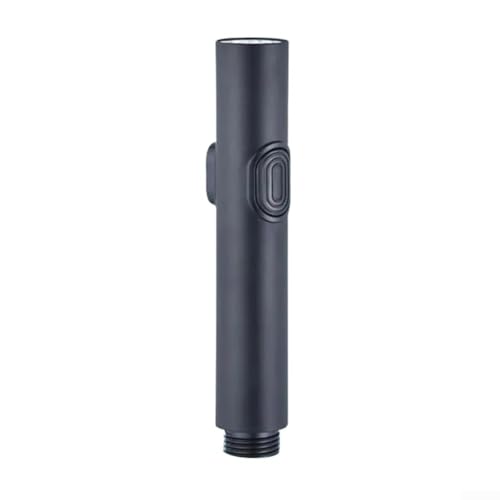 Pulvérisateur de bidet portatif en acier inoxydable avec connexion G1/2 pour le nettoyage de la salle de bain et l'hygiène féminine, pommeau de douche en métal gris (noir)