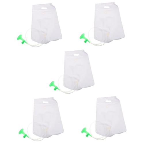 TOVINANNA 5pcs PVC Portable Shower Bag for Bedridden Patients Water Control Must-Have Bathing Product for Travel