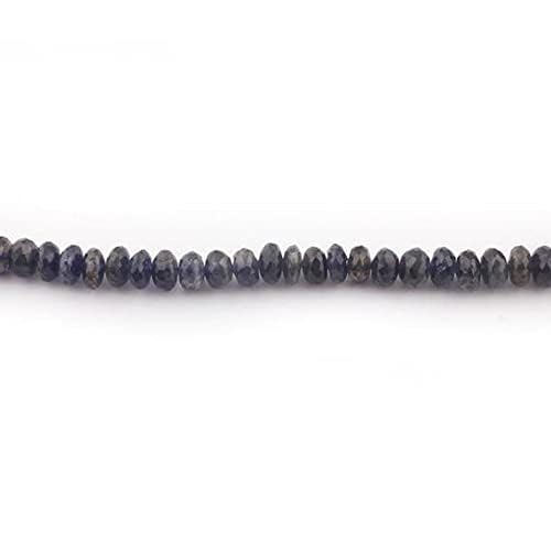 Perles iolite véritables facettées de qualité pour joaillerie artisanale - 3