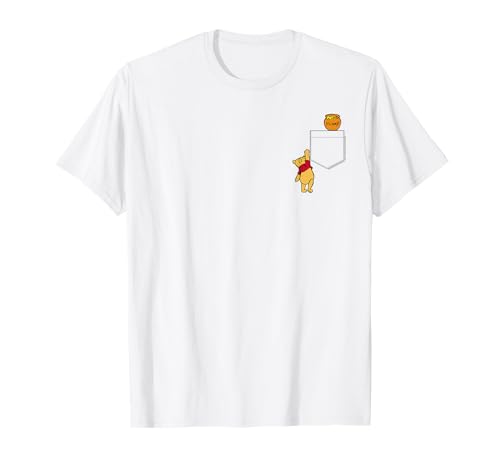 Disney Winnie The Pooh Reaching For Faux Pocket Honey T-Shirt