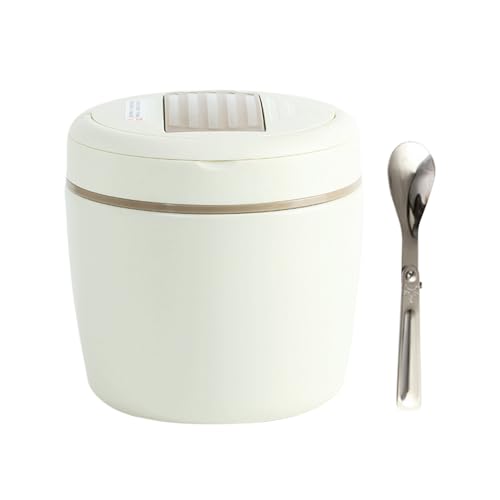 Térmica | 1,2 L Ancha Impermeable Recipiente con Cuchara y Bolsa - Contenedor Isotérmico - Para Picnic Playa Aire Libre Acampada Senderismo Viajes Trabajo Vacaciones