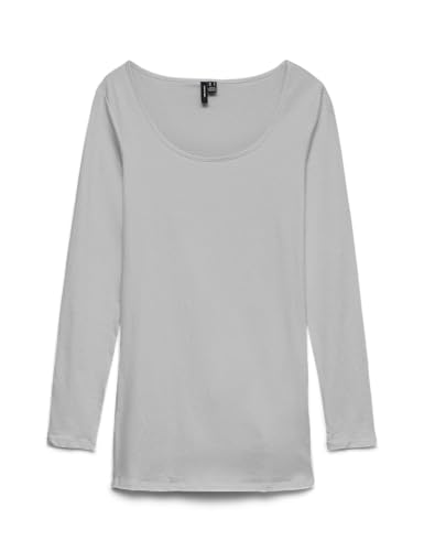 VERO MODA Damen Regular Fit Langarmshirt VMMAXI My LS Soft Long U - Neck NOOS 10152908, Einfarbig, Gr. 40 (Herstellergröße: L)… – Ansicht 3