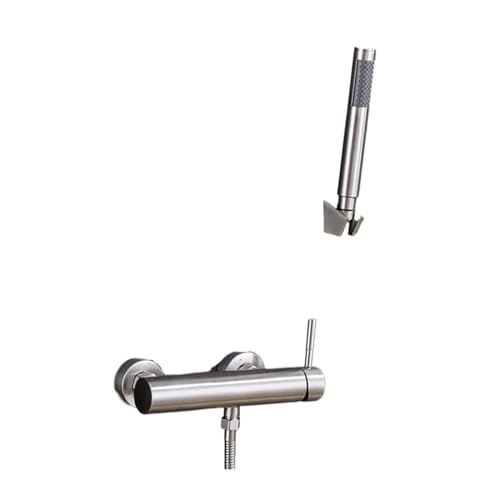 Juego de grifos de ducha para baño de acero inoxidable 304 con grúa mezcladora 4