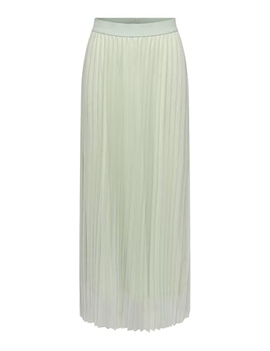 Jupe plissée à paillettes femme coloris vert pastel coupe midi taille S
