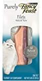 Purina Fancy Feast Natural, Grain Free Wet Cat Food Complement, Purely Filets Natural Tuna - (10) 0.95 oz. Sleeves