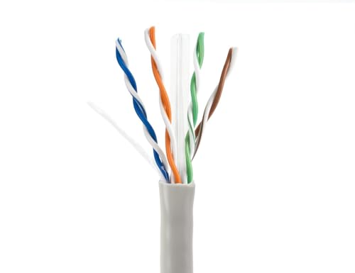 Sewell Direct SW-29459-250 SolidRun Cat6 Bulk Cable, UTP, CM, 23 AWG, High Copper Content CCA, Grey PVC Jacket, 250 ft.