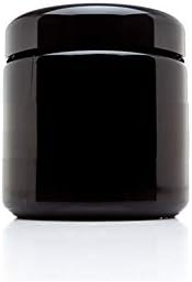 Nebula StashGuard Jars UV Glass Jar - Airtight Smell-Proof Ultraviolet Storage Stash Jar Container Refillable, Herbs, Spices, Coffee, Protein Powders, Tall Wide-Mouth (100ml)