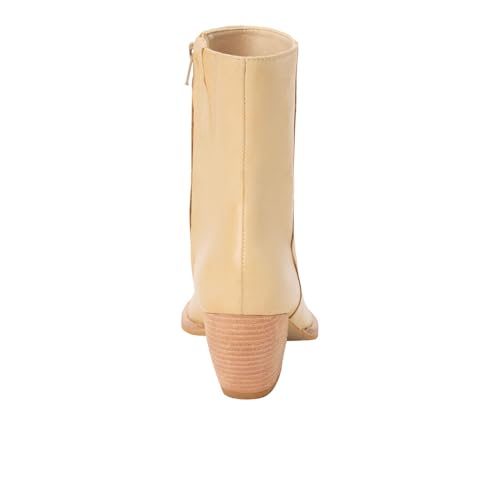 Image of Matisse Womens Caty Pointed Toe Casual Boots Ankle Mid Heel 2-3 inch - Beige