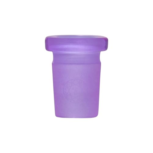 Image of Terporium Low Profile Reduction Adapter (Single) | Purple 18mm Male to 14mm Female Converts 18mm to 14mm | Made of 100% Borosilicate Glass