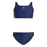 adidas M dchen 3-stripes Bikini, Victory Blue/Violet Fusion, 12 Jahre EU