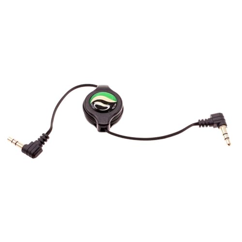 Cable Auxiliar Retráctil 3.5mm Jack Negro miniatura 1