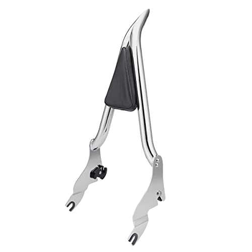 Fiasrac 22 Inches Rear Passenger Sissy Bar Backrest, Detachable Sissy Bar Backrest Compatible For Harley Touring Street Glide Road King Cvo 2009-2021 (Chrome) #TOP1