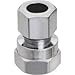 Brass Compression Straight Connector, Lead-Free, 3/8 FPT x 3/8-In. OD