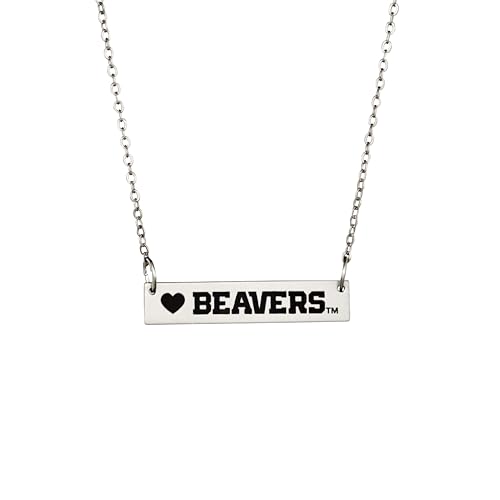 Fan Frenzy NCAA Oregon State University Beaver Bar Necklace
