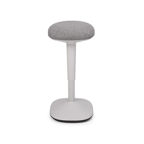 Image of UPLIFT DESK Engage Stool - Active Stool with 360 Motion, Adjustable Height Standing Desk Stool from 21.8''-31.4'', Ergonomic Anti-Slip Office Chair Alternative (Fog Gray)