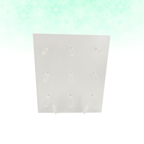 Support beignets acrylique blanc 9 trous lavable pour présentation de buffet - 8
