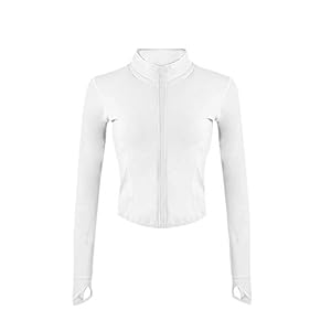 AAP Women’s Running Crop Tops Yoga Tank Tops Zip Up Jacket Ladies Slim Fit Skinny Gym Tops