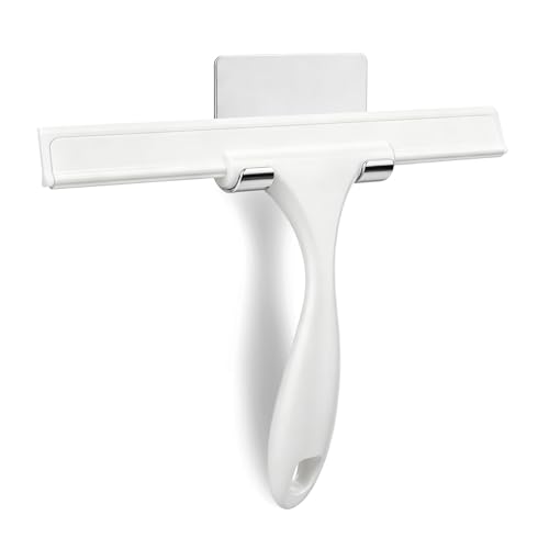 Image of SetSail Squeegee for Shower Glass Door, 10 Inches, White