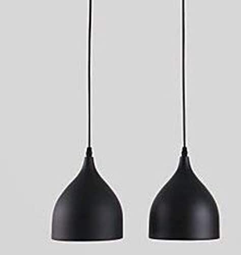 Image of GreyWings Modern Hanging Pendant Light for Ceiling - Black Aluminium Dome, Antique Decor, E-27 Holder, (Bulb not Included), Pack of 4