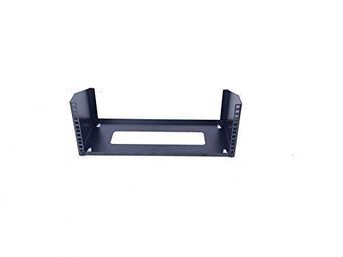 Raising Electronics 4U Wall Mount Open Frame 19 Inch Server Equipment Rack Threaded 15 Inch depth Black (4U)
