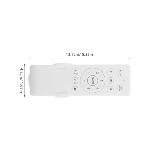 Control remoto para ventilador de techo de 6 velocidades con temporizador pack de 2 Tofficu blanco 3