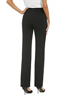 iChosy Women's Stretch Straight Leg Dress Work Pants Business Casual Slacks — image 2