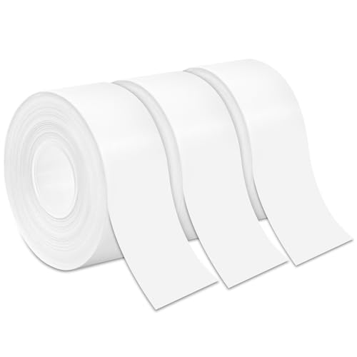 Yonality 3 Rollen Etikettenhersteller-Band Wasserdicht ölbeständig und Kratzfest Thermo-Etikettenband Standard-laminiertes Büro-Etikettierband Hitzebeständig Selbstklebend 15 mm × 6 m